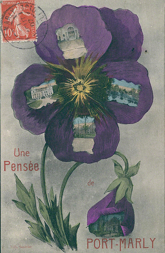 Carte postale sur Le Port-Marly - France