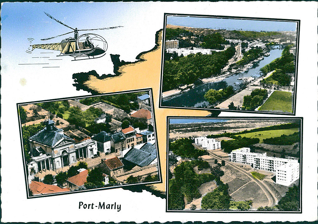 Carte postale sur Le Port-Marly - France