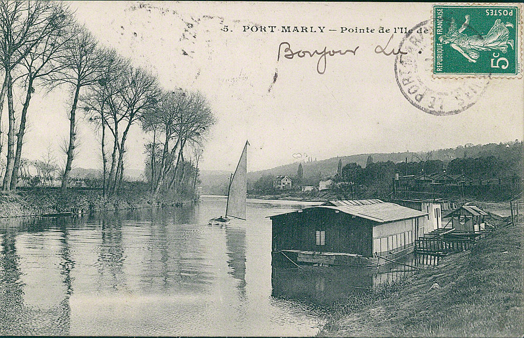 Carte postale sur Le Port-Marly - France