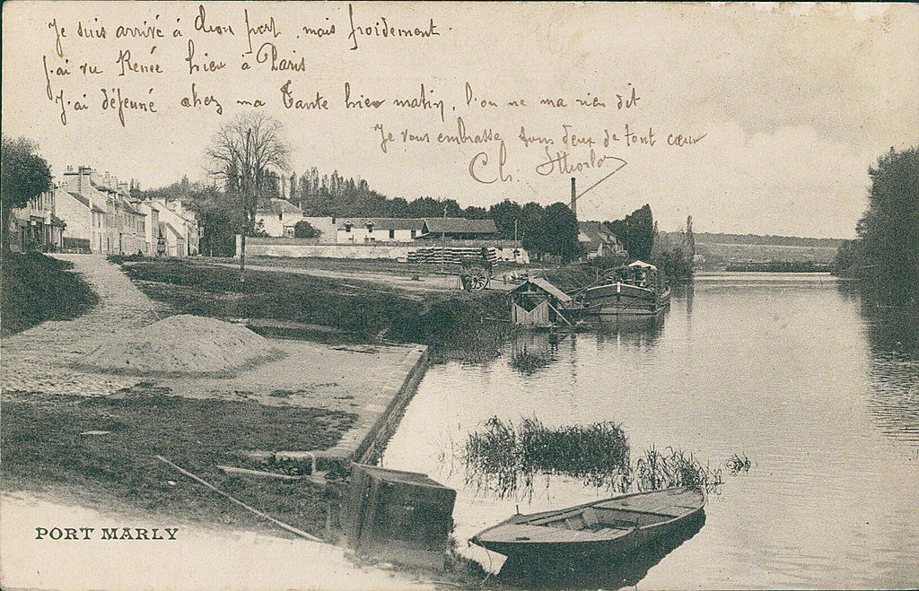 Carte postale sur Le Port-Marly - France
