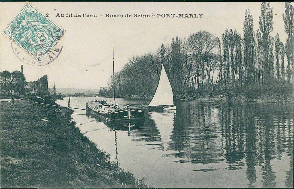 Carte postale sur Le Port-Marly - France