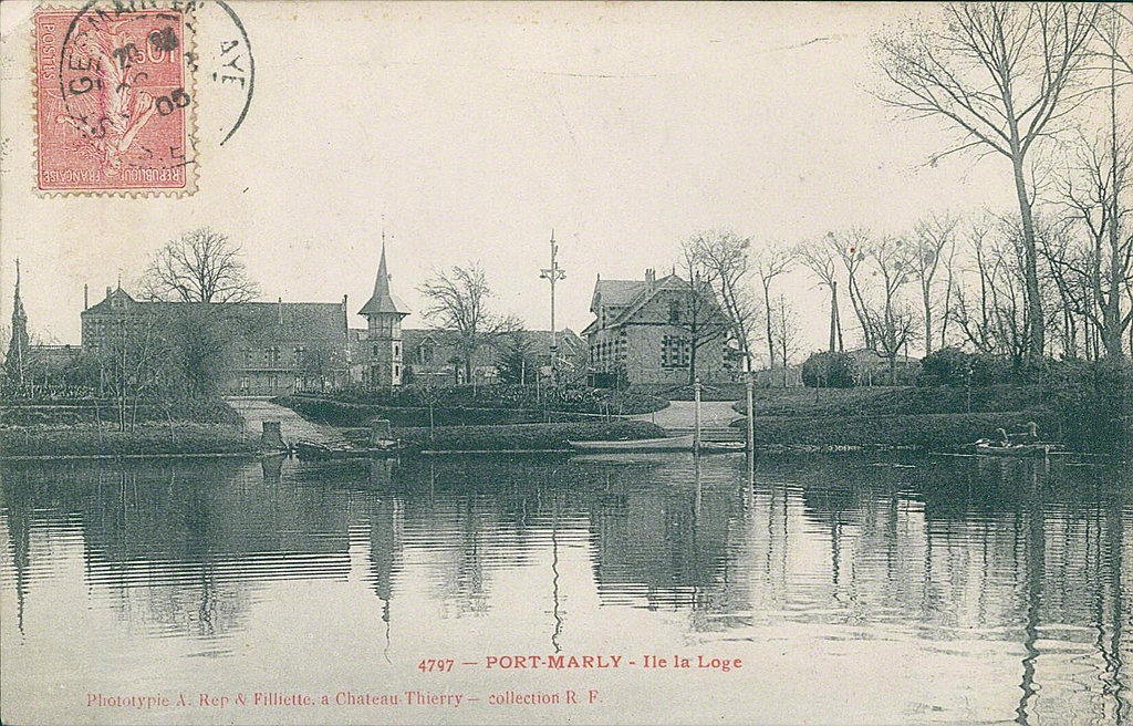Carte postale sur Le Port-Marly - France