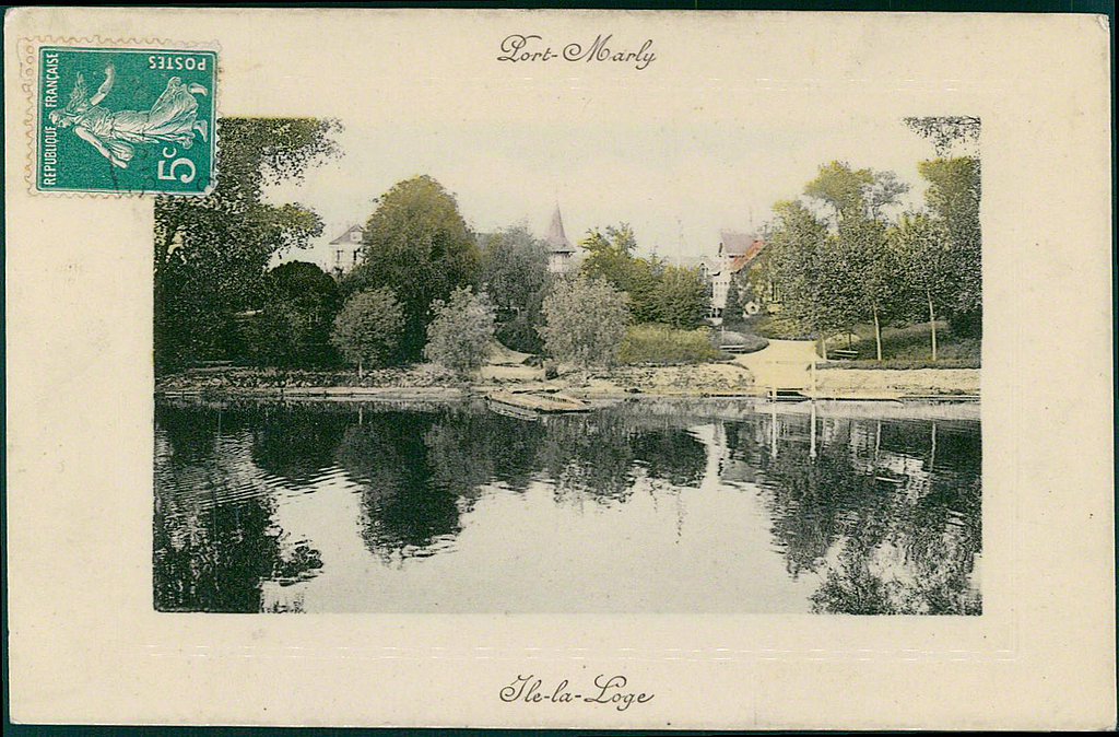 Carte postale sur Le Port-Marly - France